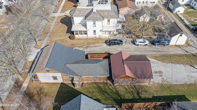 drone / aerial view featuring a residential view