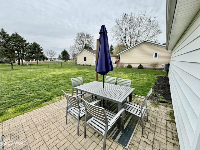 111 E Ottawa-Glandorf Rd, Ottawa, OH 45875 - view of patio with a fenced backyard and outdoor dining area
