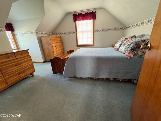242 S Main St, Ottawa, OH 45875 - carpeted bedroom with lofted ceiling