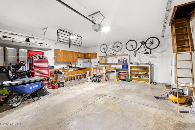 800 Heritage Dr, Lima, OH 45804 - garage featuring a workshop area