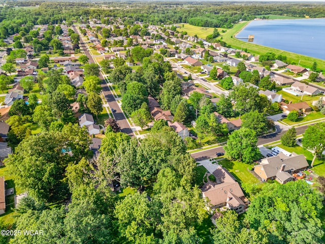 800 Heritage Dr, Lima, OH 45804 - aerial view of property and surrounding area with a large body of water and nearby suburban area