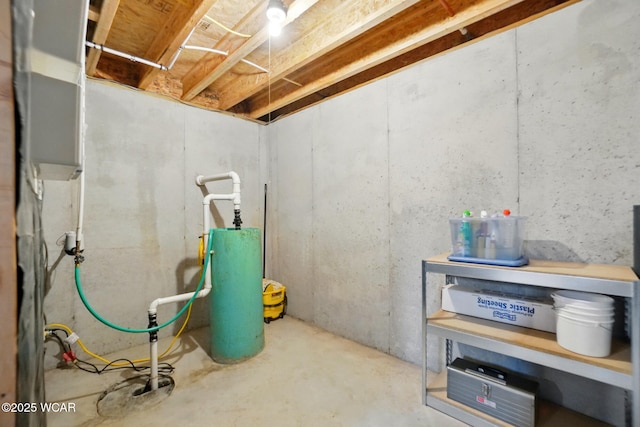 4042 Bur Oak Trl, Lima, OH 45807 - unfinished basement with water heater