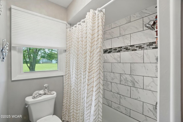 2101 Kimberly Dr, Lima, OH 45805 - full bath featuring toilet and shower / bathtub combination with curtain