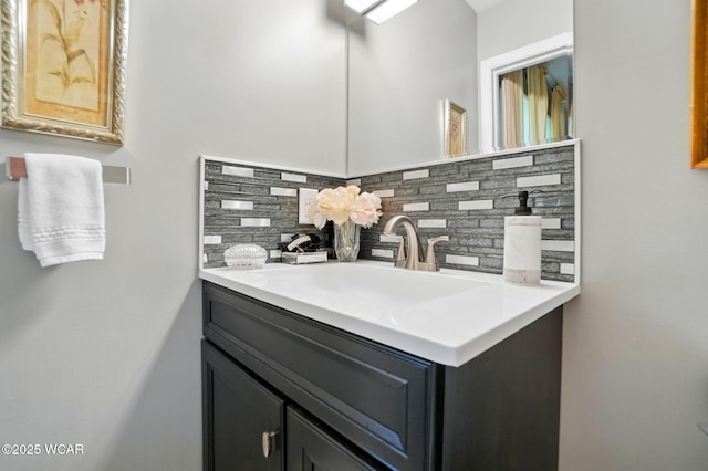 2101 Kimberly Dr, Lima, OH 45805 - bathroom featuring vanity and backsplash