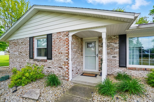 2101 Kimberly Dr, Lima, OH 45805 - view of exterior entry featuring brick siding