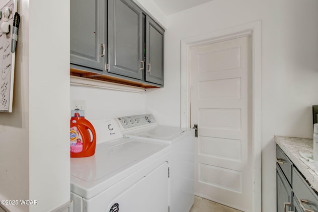 608 W Pearl St, Wapakoneta, OH 45895 - laundry area with separate washer and dryer and cabinet space