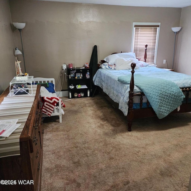 bedroom with carpet flooring