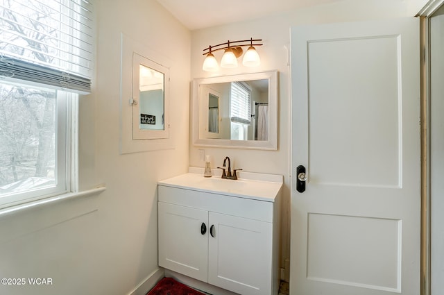 full bathroom featuring vanity