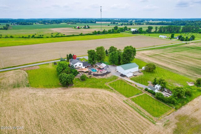 5065 Amherst Rd, Lima, OH 45806 - aerial view of sparsely populated area featuring abundant farmland