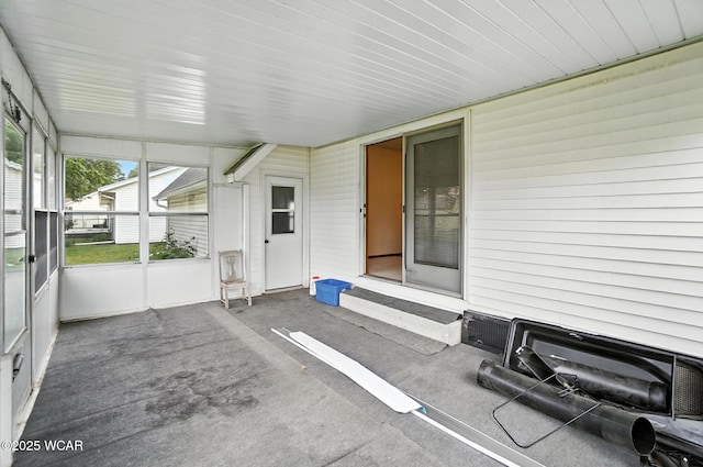 1619 Northbrook Dr, Lima, OH 45805 - unfurnished sunroom featuring entry steps