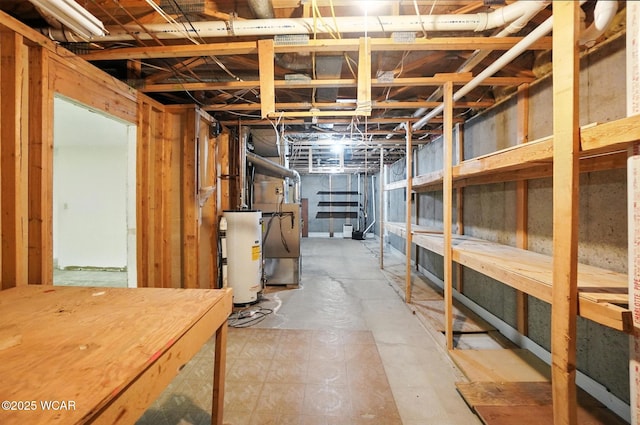 1619 Northbrook Dr, Lima, OH 45805 - unfinished below grade area with gas water heater