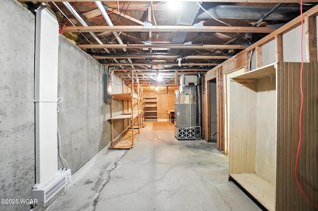 1619 Northbrook Dr, Lima, OH 45805 - unfinished below grade area with electric panel and heating unit