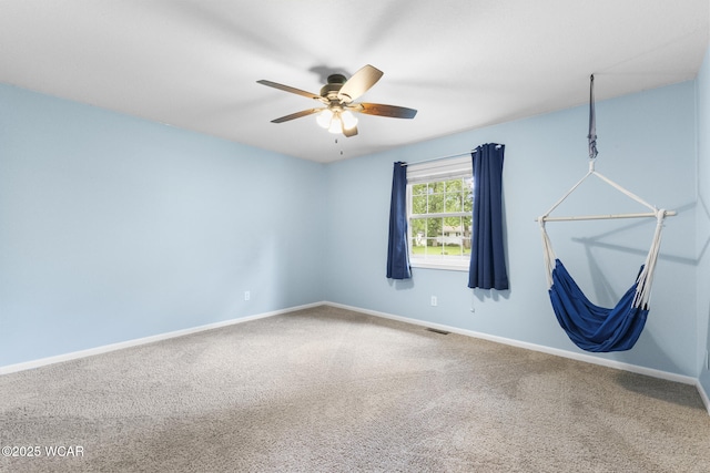 3139 Clifford Dr, Lima, OH 45805 - carpeted empty room with ceiling fan and baseboards
