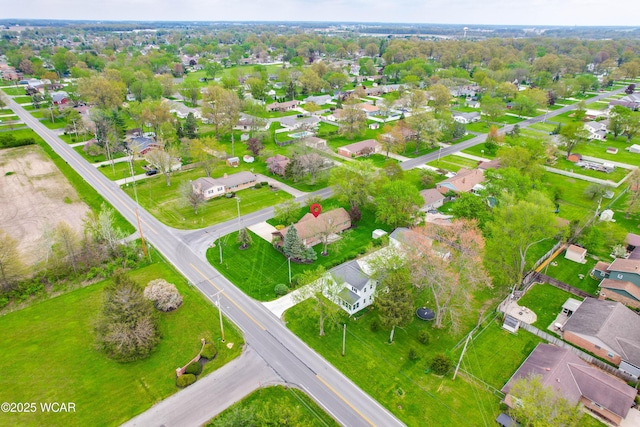 5295 E Rd, Lima, OH 45807 - birds eye view of property featuring a residential view