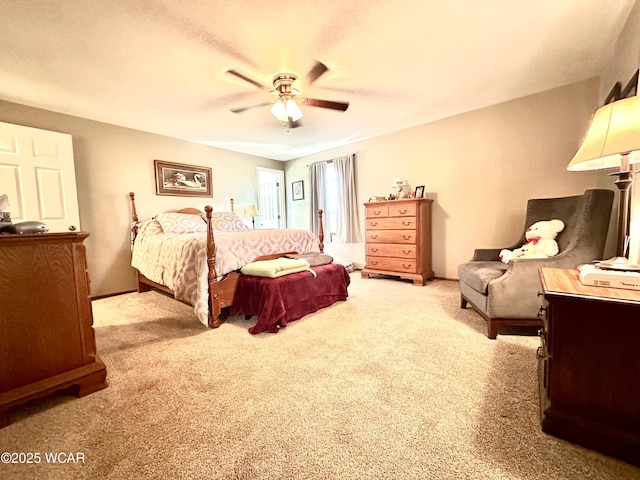 305 Fenway Dr, Lima, OH 45804 - carpeted bedroom featuring a ceiling fan and baseboards