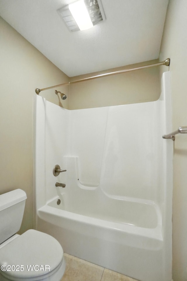 4441 Indian Hill Dr, Lima, OH 45806 - full bath with toilet, tile patterned flooring, and shower / tub combination
