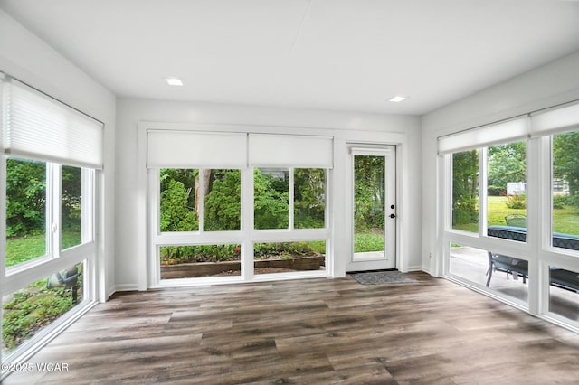 2619 Wendell Ave, Lima, OH 45805 - unfurnished sunroom with plenty of natural light and wood finished floors