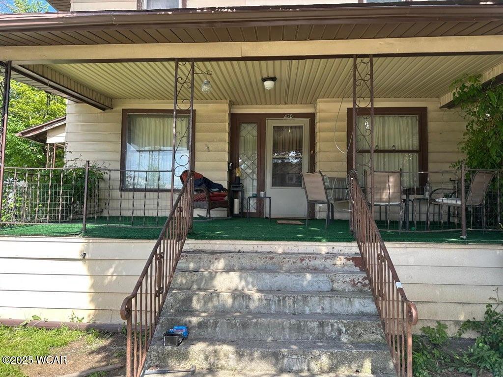 430 N Jameson Ave, Lima, OH 45805 - property entrance with covered porch