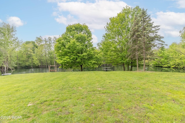 1380 Thomas Rd, New Paris, OH 45347 - view of green lawn featuring a water view