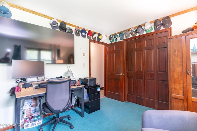 1380 Thomas Rd, New Paris, OH 45347 - home office featuring carpet floors
