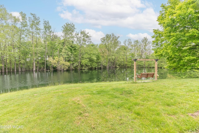 1380 Thomas Rd, New Paris, OH 45347 - view of green lawn featuring a water view