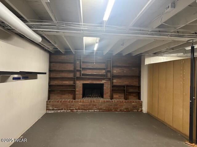 view of basement