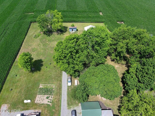 15350 State Route 235, Mount Cory, OH 45868 - aerial overview of property's location with rural landscape and large plots for crops