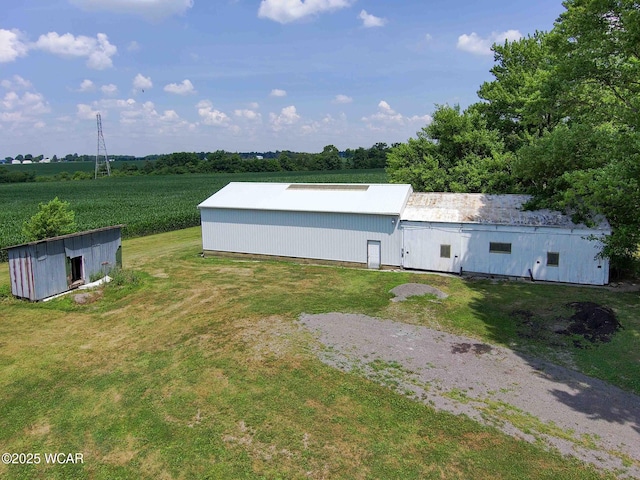 15350 State Route 235, Mount Cory, OH 45868 - view of green lawn featuring an outdoor structure and a pole building