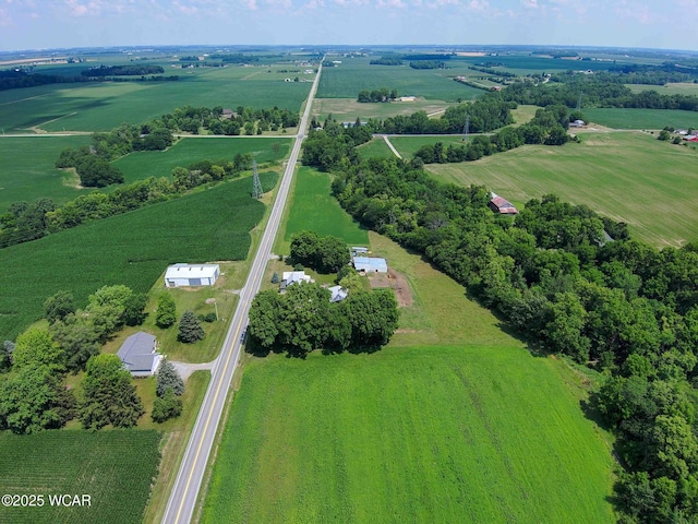 15350 State Route 235, Mount Cory, OH 45868 - aerial view of sparsely populated area with a pastoral area