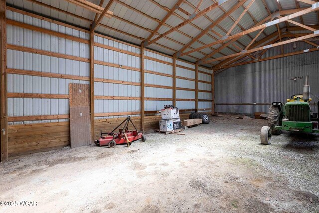 15350 State Route 235, Mount Cory, OH 45868 - garage featuring metal wall
