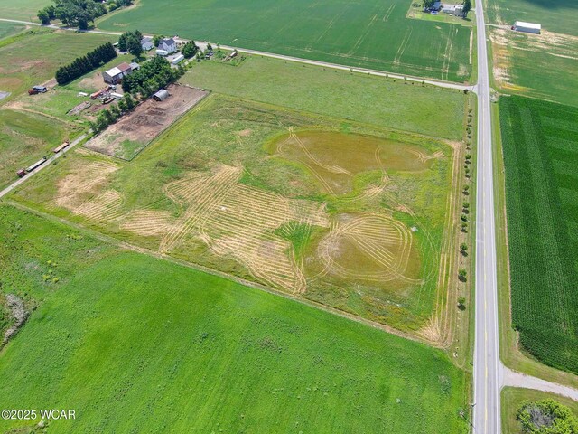 15350 State Route 235, Mount Cory, OH 45868 - aerial view of property's location with rural landscape and extensive farmland