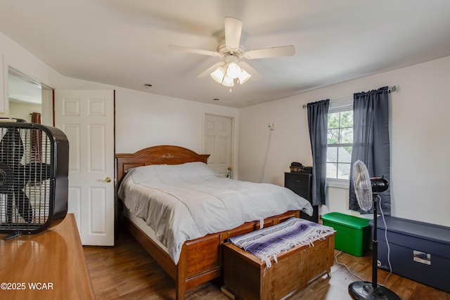 213 Johns Ave, Elida, OH 45807 - bedroom featuring wood finished floors and a ceiling fan