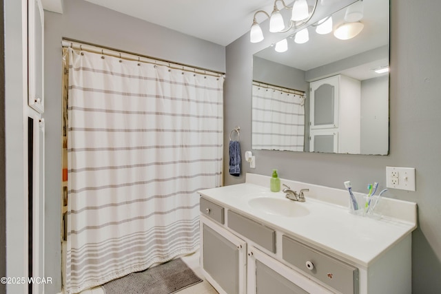 213 Johns Ave, Elida, OH 45807 - bathroom featuring vanity and a shower with curtain