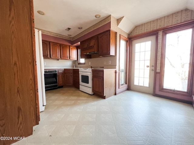 kitchen with white appliances