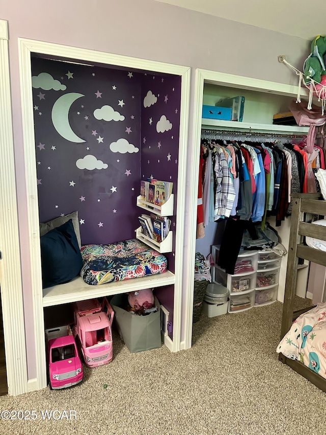 interior space featuring a closet