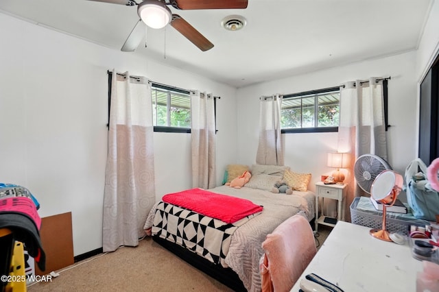 718 Wildwood Ave, Lima, OH 45807 - carpeted bedroom featuring ceiling fan