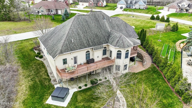 birds eye view of property featuring a residential view