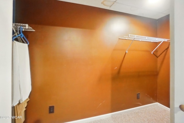 411 Ethan Cir, Bluffton, OH 45817 - walk in closet with carpet floors