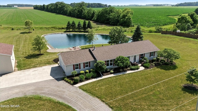 19318 Middle Point Rd, Van Wert, OH 45891 - view of rural area featuring a nearby body of water and farmland