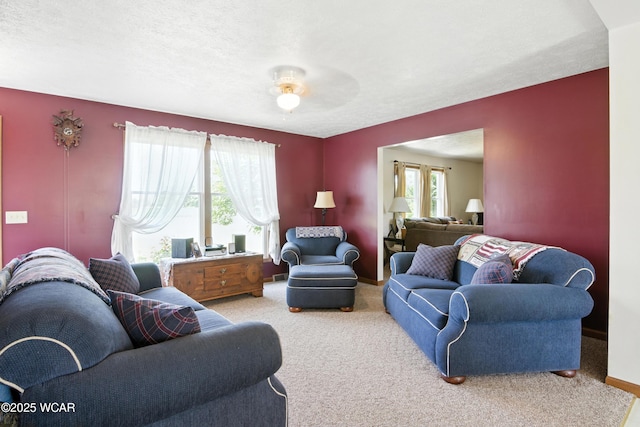 19318 Middle Point Rd, Van Wert, OH 45891 - living area featuring carpet flooring and baseboards