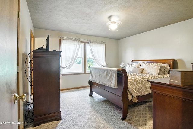 19318 Middle Point Rd, Van Wert, OH 45891 - bedroom with a textured ceiling and carpet