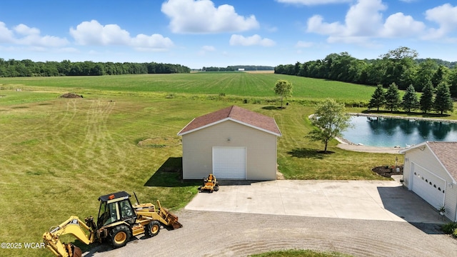 19318 Middle Point Rd, Van Wert, OH 45891 - aerial view of sparsely populated area featuring a large body of water