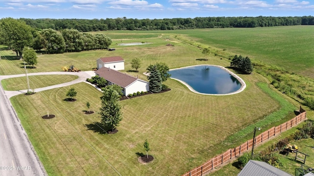 19318 Middle Point Rd, Van Wert, OH 45891 - overview of rural landscape with a nearby body of water