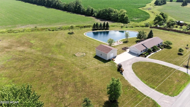 19318 Middle Point Rd, Van Wert, OH 45891 - overview of rural landscape with a nearby body of water