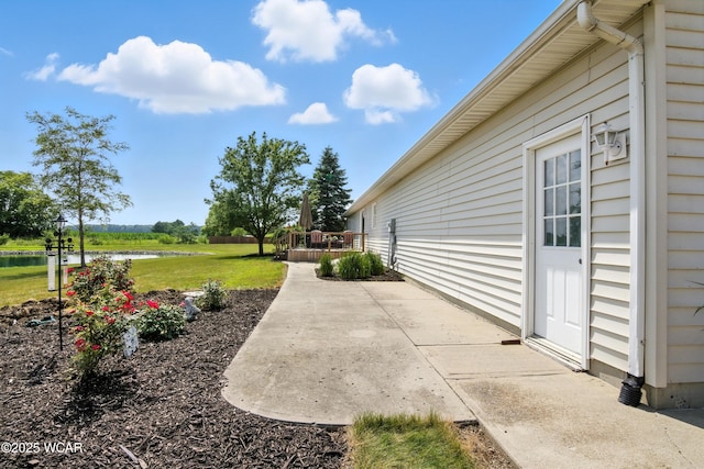 19318 Middle Point Rd, Van Wert, OH 45891 - view of patio featuring a water view