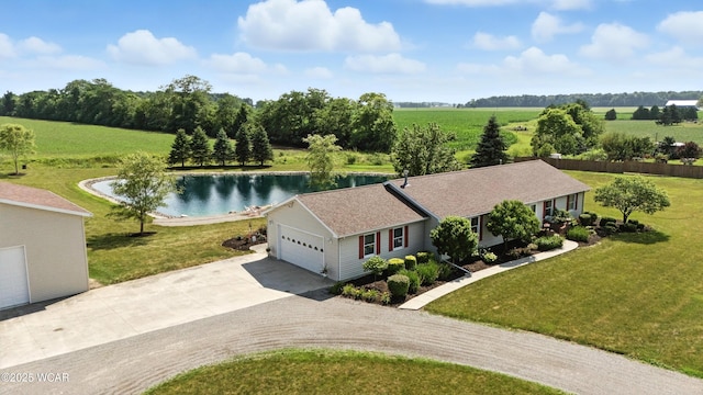 19318 Middle Point Rd, Van Wert, OH 45891 - aerial view of sparsely populated area with a large body of water