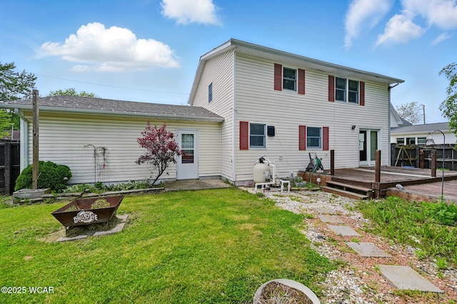 514 S Wayne St, Van Wert, OH 45891 - rear view of property with a deck