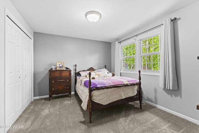 120 Barnsbury Dr, Lima, OH 45804 - bedroom with carpet flooring, a closet, and baseboards