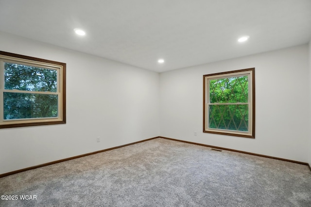 1257 Timberlane Dr, Lima, OH 45805 - unfurnished room with carpet floors, recessed lighting, and baseboards