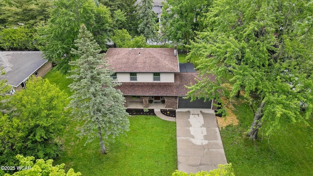 1257 Timberlane Dr, Lima, OH 45805 - view from above of property